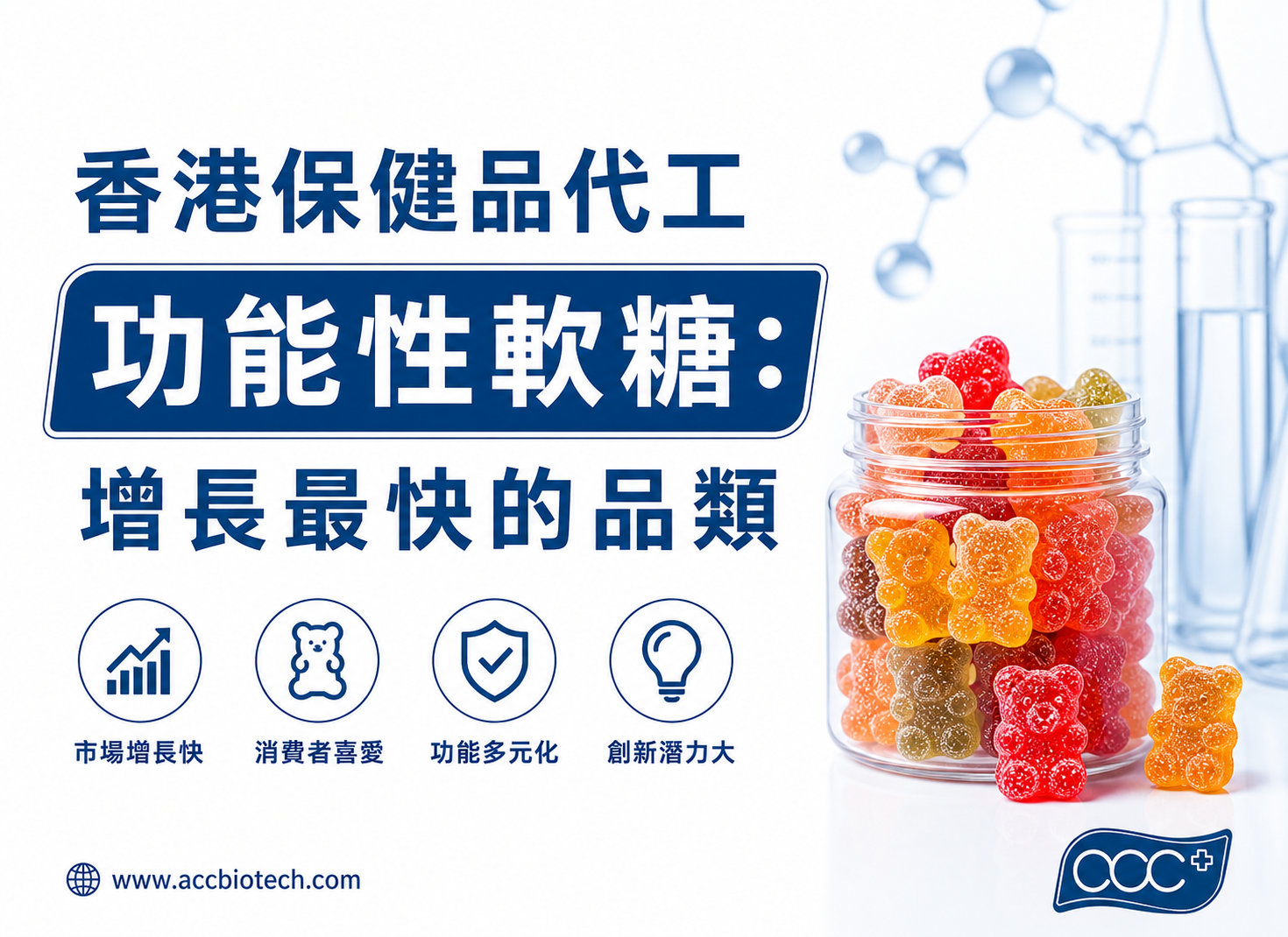 香港保健品代工功能性軟糖:增長最快的品類