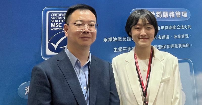 國際海洋永續組織（MSC）代表李洋洋及Aker BioMarine市場總監金曉恬